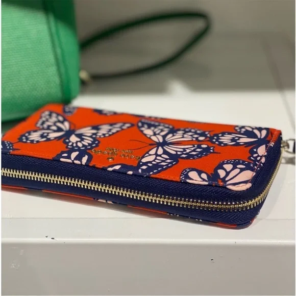 Kate Spade Chelsea Large ContinentalWallet Butterfly Multi